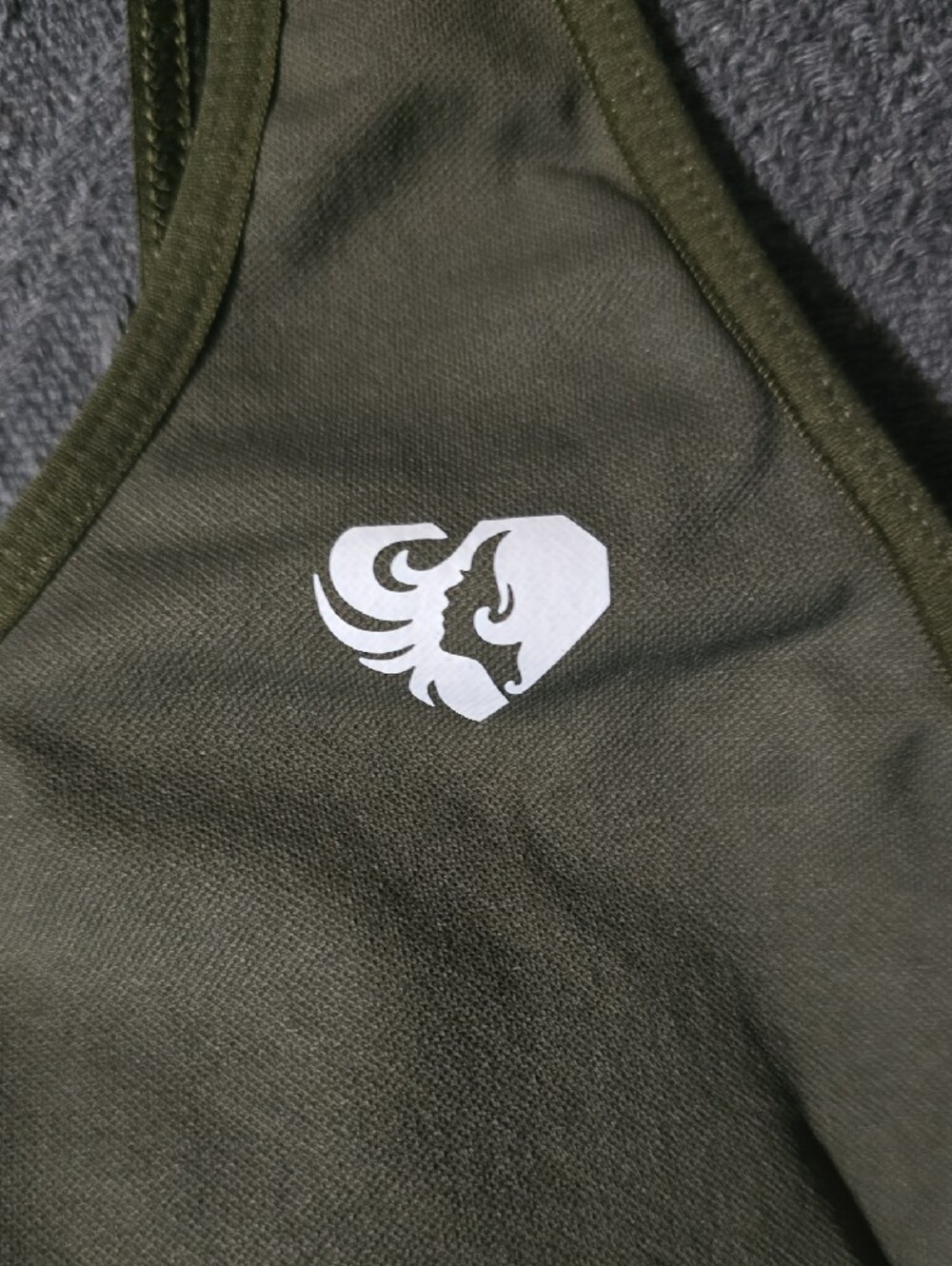 Power Seamless Sports Bra | Khaki - XXL - Picture 2 of 3